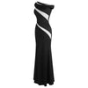 Women's Cap Sleeve Beading Black Formal Dress Stretchy Mermaid Evening Dress Long Black | Vimost Shop.