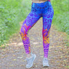 Fashion Women Blue Printing Mandala Leggings Sexy Workout Elasticity Pants Fitness Stretch Slim Bottoms | Vimost Shop.