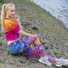 Fashion Women Blue Printing Mandala Leggings Sexy Workout Elasticity Pants Fitness Stretch Slim Bottoms | Vimost Shop.