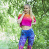 Fashion Women Blue Printing Mandala Leggings Sexy Workout Elasticity Pants Fitness Stretch Slim Bottoms | Vimost Shop.