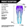 High Quality Women Legins Mandala Ombre Blue Printing Legging Fashion Casual High Waist Woman Leggings | Vimost Shop.