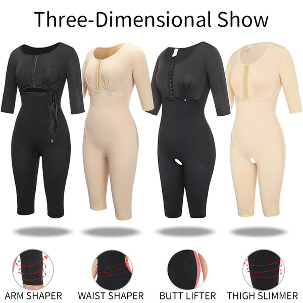 Full Body Shaper Bodysuit Shapewear Waist Trainer Abdomen Shapers Women Tummy Control Slimming Sheath Fajas Seamless Slim Corset | Vimost Shop.