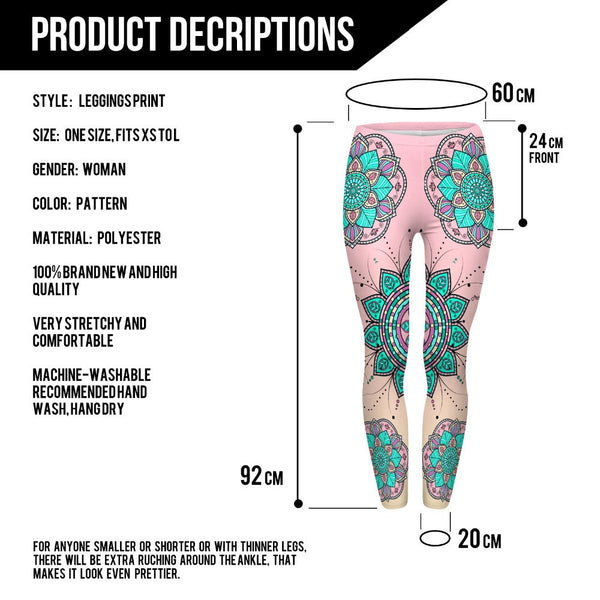 Fashion Women Legins Mandala Flower 3D Printing Legging Silm High Waist Woman Leggings | Vimost Shop.