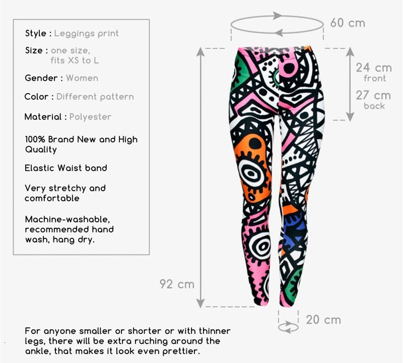 Fashion High Elasticity Legging Tribe Totem 3D Printing Women legins Stretchy Trousers Slim Fit Pants Leggings | Vimost Shop.