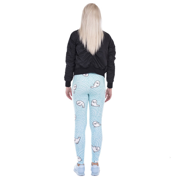 Sexy Legging White Seal Lovely Print High Elasticity Trousers Legins Women Leggings Woman Pants 100% Brand New | Vimost Shop.