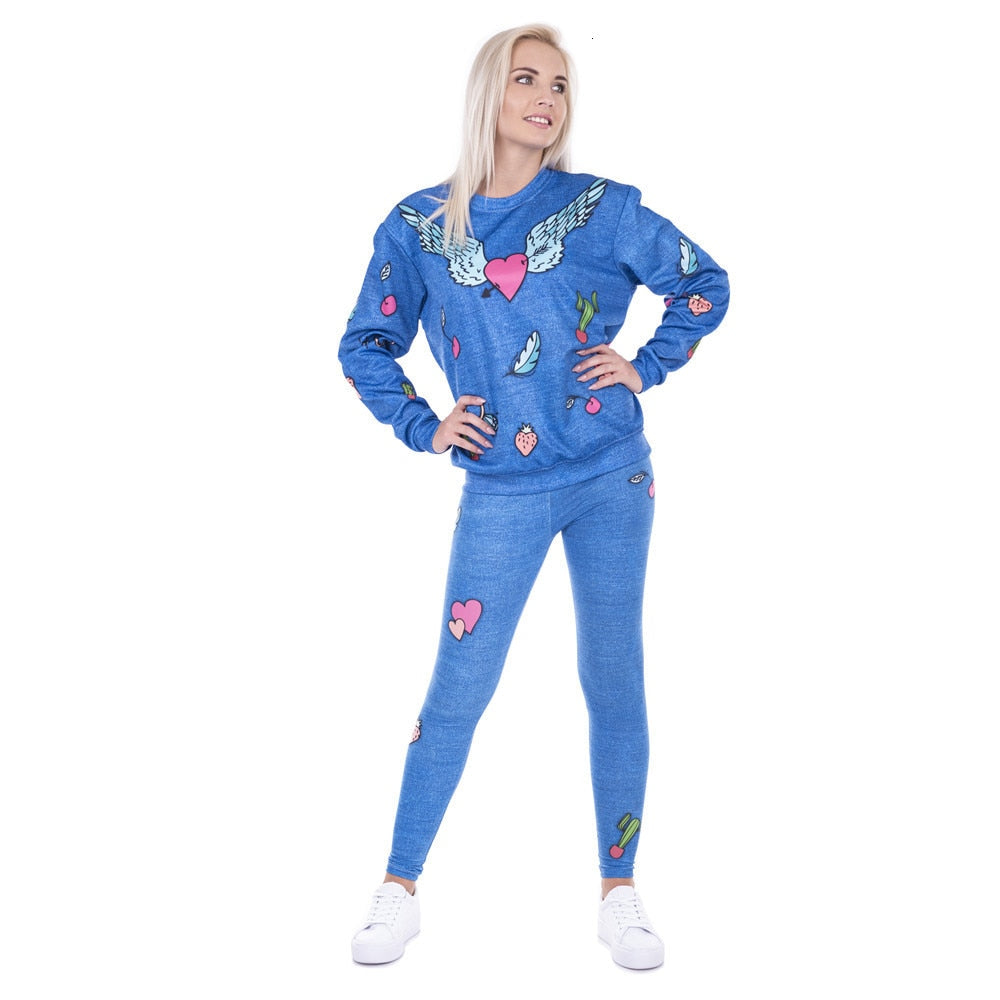 Fashion Legging Female Gang Jeans Design Legins Denim Blue Leggins Printed 100% Brand New Women Leggings Women Pants | Vimost Shop.