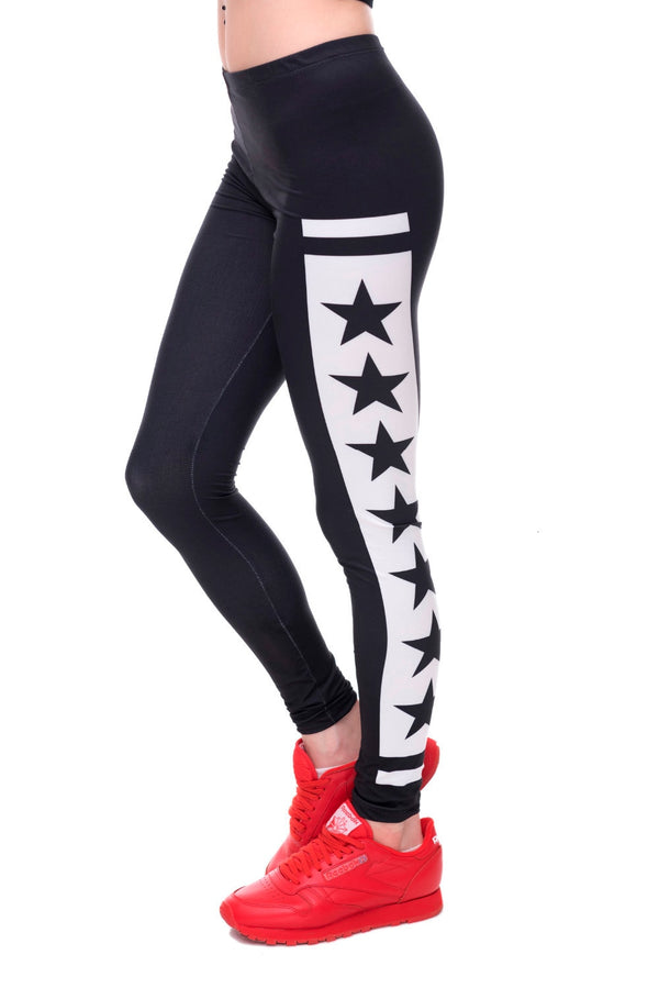 Womens Fashion Elasticity Yes and No Printed Slim Fit Legging Workout Trousers Casual Pants Leggings | Vimost Shop.