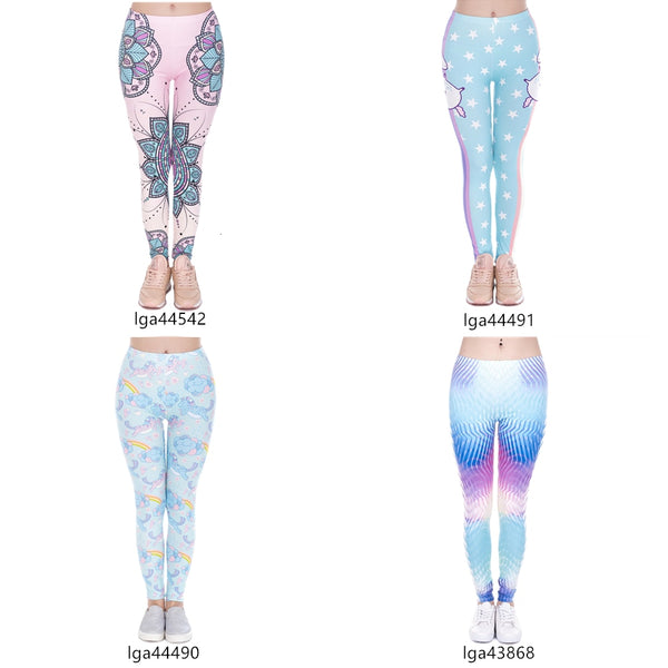 Fashion leggins mujer With Multicolor Pattern 3D Printing legging fitness feminina leggins Woman Pants workout leggings | Vimost Shop.