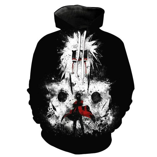 Naruto Anime Hoodies 3D Men Women Sasuke Autumn Harajuku Kakashi 3D Cartoon Print Sweatwear Men's Hoodies Sweatshirt Coats | Vimost Shop.
