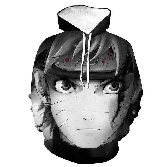 Naruto Anime Hoodies 3D Men Women Sasuke Autumn Harajuku Kakashi 3D Cartoon Print Sweatwear Men's Hoodies Sweatshirt Coats | Vimost Shop.