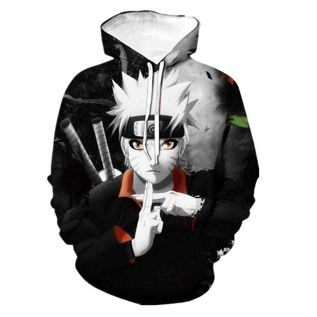 Naruto Anime Hoodies 3D Men Women Sasuke Autumn Harajuku Kakashi 3D Cartoon Print Sweatwear Men's Hoodies Sweatshirt Coats | Vimost Shop.