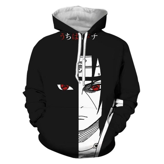 Naruto Anime Hoodies 3D Men Women Sasuke Autumn Harajuku Kakashi 3D Cartoon Print Sweatwear Men's Hoodies Sweatshirt Coats | Vimost Shop.