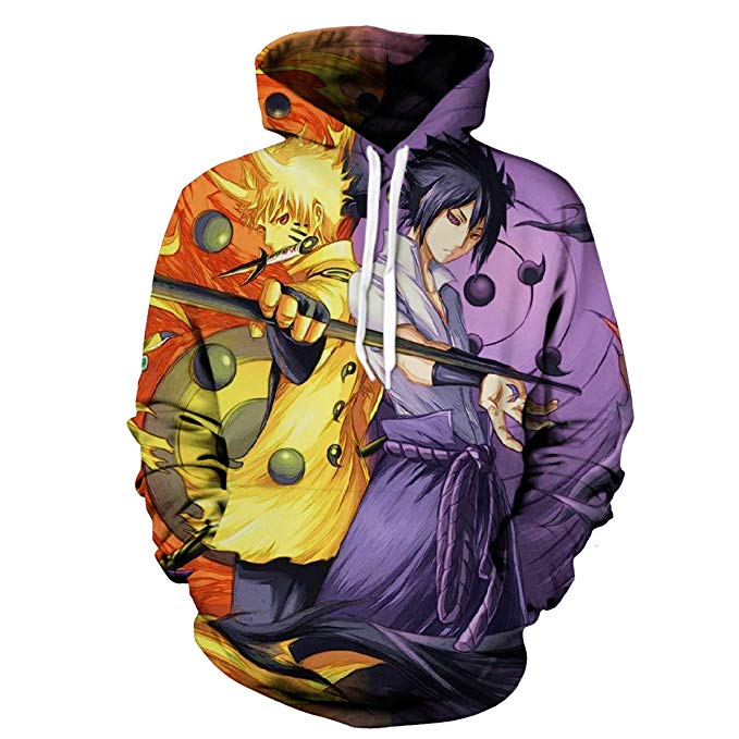 Naruto Anime Hoodies 3D Men Women Sasuke Autumn Harajuku Kakashi 3D Cartoon Print Sweatwear Men's Hoodies Sweatshirt Coats | Vimost Shop.