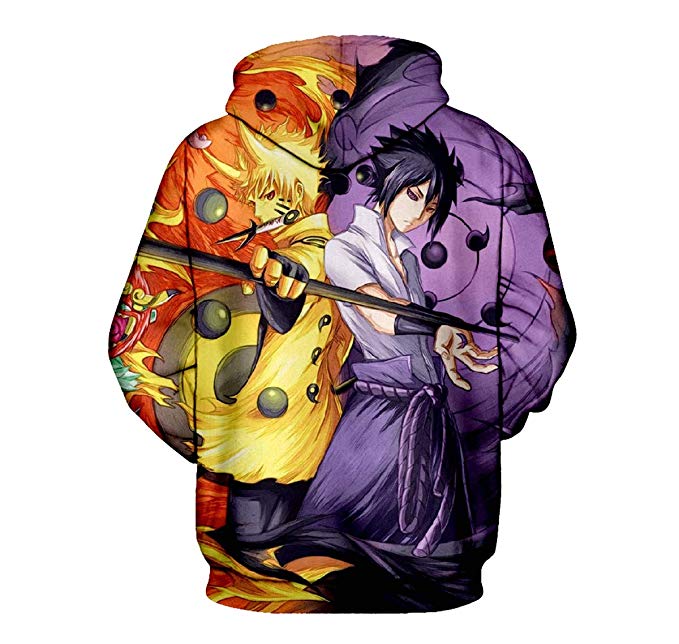 Naruto Anime Hoodies 3D Men Women Sasuke Autumn Harajuku Kakashi 3D Cartoon Print Sweatwear Men's Hoodies Sweatshirt Coats | Vimost Shop.
