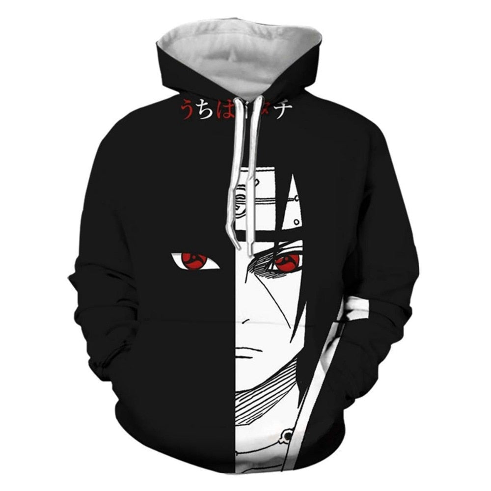 Naruto Anime Hoodies 3D Men Women Sasuke Autumn Harajuku Kakashi 3D Cartoon Print Sweatwear Men's Hoodies Sweatshirt Coats | Vimost Shop.