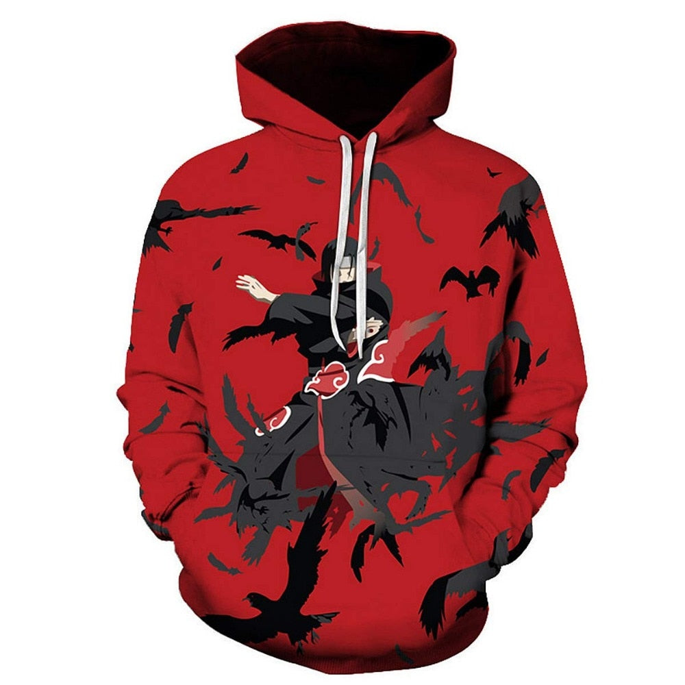 Naruto Anime Hoodies 3D Men Women Sasuke Autumn Harajuku Kakashi 3D Cartoon Print Sweatwear Men's Hoodies Sweatshirt Coats | Vimost Shop.