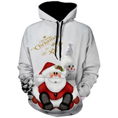 Women CHRISTMAS Snowman 3D Sweater hooded | Vimost Shop.