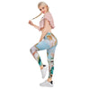 Women Legging Oil Painting Printing Leggins Slim High Elasticity Legins Fitness Leggings Female Pants | Vimost Shop.