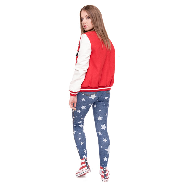 Fashion leggins mujer Blue Jeans With Stars Printing legging sexy feminina leggins | Vimost Shop.