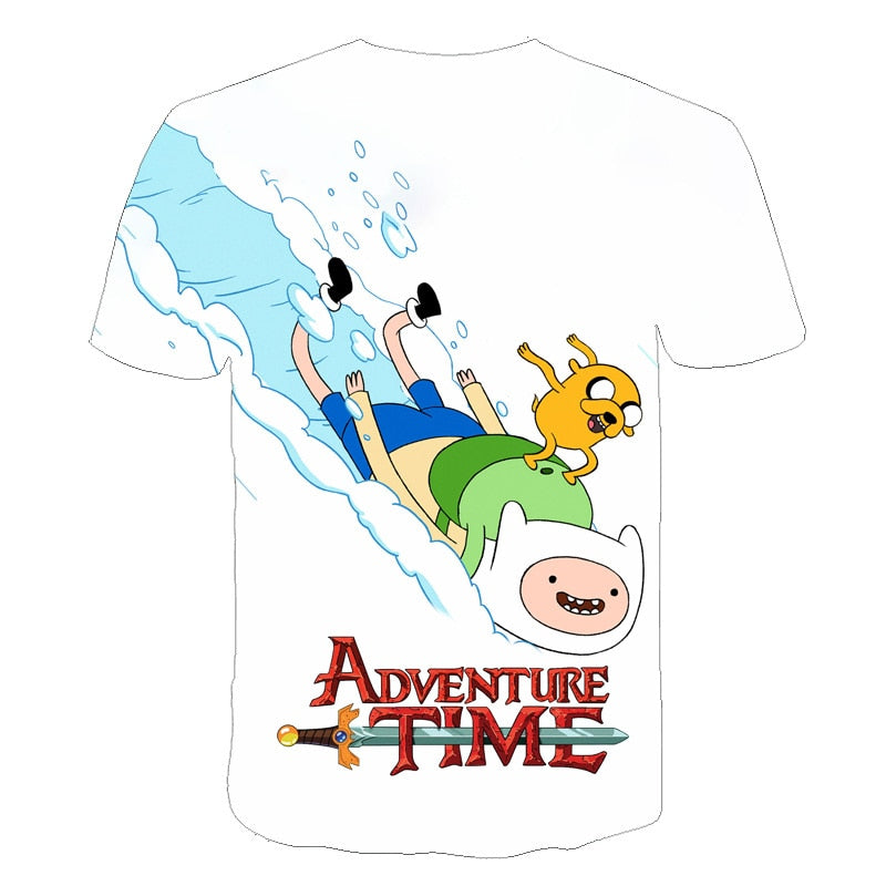 Fashion Style Adventure Time t-shirt jake and finn Singing playing guitar 3d print short sleeve t-shirt women men Kid lovely top | Vimost Shop.