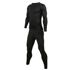 Men Winter Fleece Underwear Thermal Base Layer Set Motorcycle Moto Ski Snowboard Warm Shirts Bottom Compression Suit Long Johns