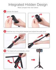 All In One Tripod Selfie Stick Phone Holder bluetooth Retractable Tripod Selfie Stick for iphone for huawei for xiaomi | Vimost Shop.