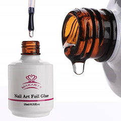 Nail Art Foil Glue Gel for Foil Stickers Nail Transfer Tips Manicure Art DIY 15ML  UV LED Lamp Required Soak Off | Vimost Shop.