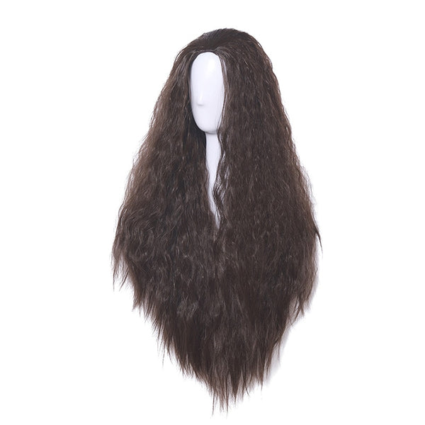 Moana Cosplay Wigs Princess Cosplay Long Curly Dark Brown Wig Halloween Heat Resistant Synthetic Hair | Vimost Shop.