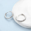 925 Sterling Silver Hoop Earrings Minimalist Simple Circle Earrings Silver 925 CZ Earrings for Women Fine Jewelry | Vimost Shop.