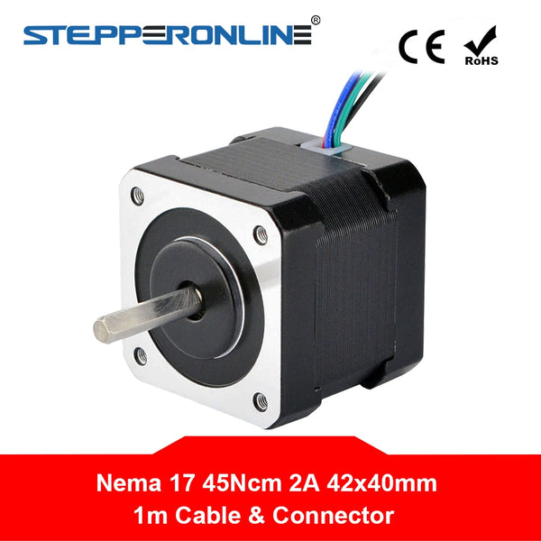 Nema 17 Stepper Motor 40mm Nema17 Bipolar Stepping Motor 2A 45Ncm 1m Cable( 17HS16-2004S1) 4-lead for 3D Printer CNC Robot | Vimost Shop.