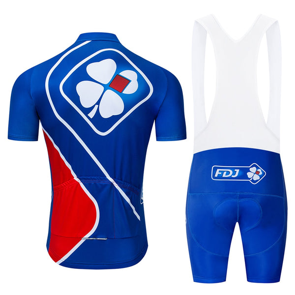 Pro Team FDJ Cycling Jersey 20D Bib Set MTB Uniform Bike Clothing Quick Dry Bicycle Wear Clothes Mens Short Maillot Culotte | Vimost Shop.