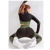 Women Long Sleeve Yoga Set Zipper Top Sport Suit | Vimost Shop.