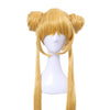 Sailor Moon Cosplay Wigs Super Long Blonde Wigs with Buns Heat Resistant Synthetic Hair Cosplay Wig Halloween | Vimost Shop.