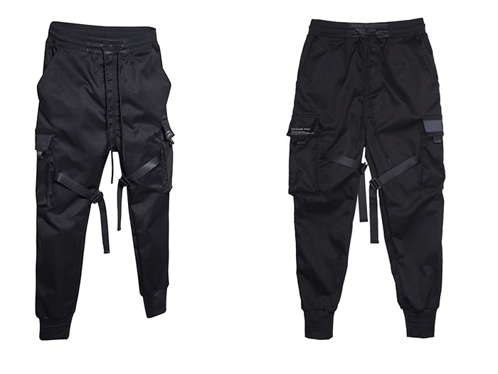 Men Joggers Pants Multi-pocket Elastic Waist Harem Pants Men Hip Hop Streetwear Sweatpants Pencil Pants Techwear | Vimost Shop.