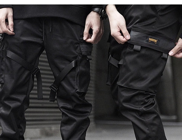 Men Joggers Pants Multi-pocket Elastic Waist Harem Pants Men Hip Hop Streetwear Sweatpants Pencil Pants Techwear | Vimost Shop.