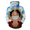 Anime One Piece Hoodies 3D Print Pullover Sweatshirt Monkey D Luffy Ace Sabo Shanks Law Battle Tracksuit Outfit Casual Outerwear | Vimost Shop.