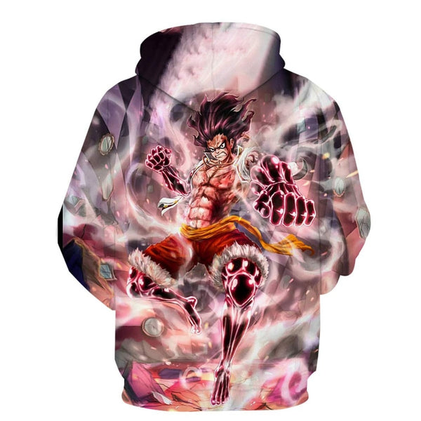 Anime One Piece Hoodies 3D Print Pullover Sweatshirt Monkey D Luffy Ace Sabo Shanks Law Battle Tracksuit Outfit Casual Outerwear | Vimost Shop.