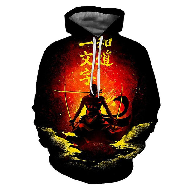 Anime One Piece Hoodies 3D Print Pullover Sweatshirt Monkey D Luffy Ace Sabo Shanks Law Battle Tracksuit Outfit Casual Outerwear | Vimost Shop.