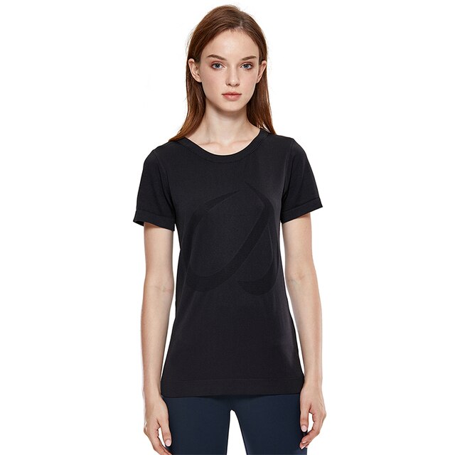 Women's Seamless Active Tops Short Sleeve Workout Running Sports Leisure T-Shirt