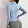 Women  Slim Fit Long Sleeved Fitness  Yoga Crop Tops | Vimost Shop.