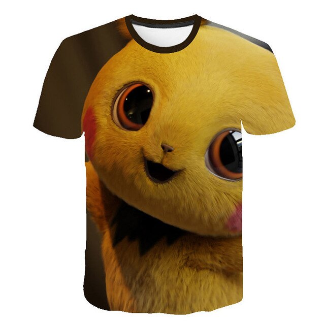 Pokemon Detective Pikachu 3D Printed Children T-shirt Summer Short Sleeve T shirt Boys/girl Tops | Vimost Shop.