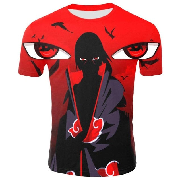 Naruto 3D T Shirt Men/women Uchiha Itachi Sasuke Kakashi Gaara Japan Anime Funny Tees Top Summer Fashion Tshirt Casual T-shirt | Vimost Shop.