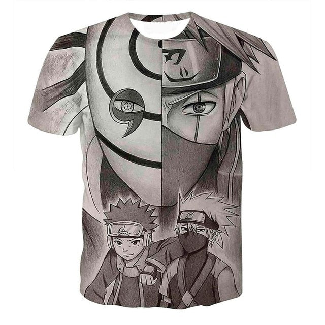 Naruto 3D T Shirt Men/women Uchiha Itachi Sasuke Kakashi Gaara Japan Anime Funny Tees Top Summer Fashion Tshirt Casual T-shirt | Vimost Shop.