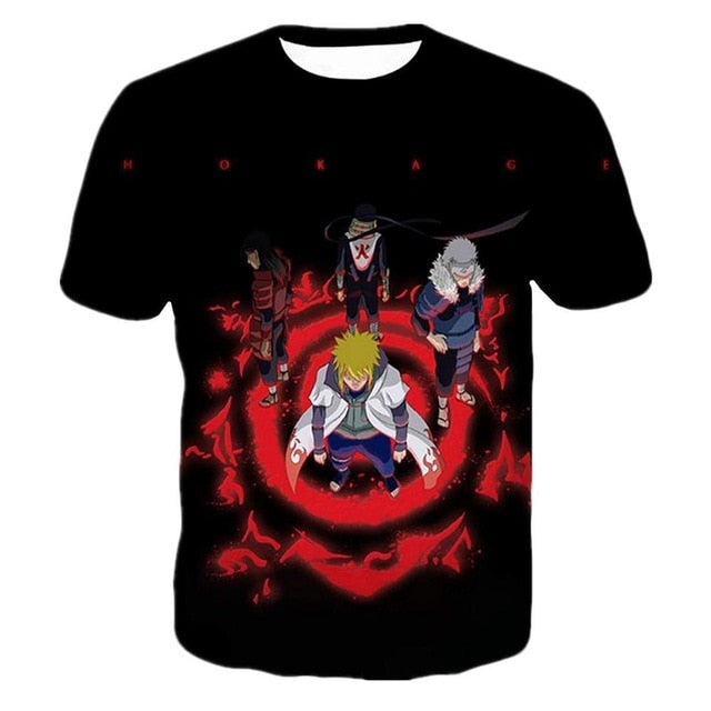 Naruto 3D T Shirt Men/women Uchiha Itachi Sasuke Kakashi Gaara Japan Anime Funny Tees Top Summer Fashion Tshirt Casual T-shirt | Vimost Shop.