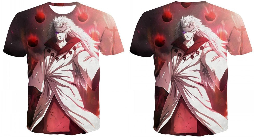 Naruto 3D T Shirt Men/women Uchiha Itachi Sasuke Kakashi Gaara Japan Anime Funny Tees Top Summer Fashion Tshirt Casual T-shirt | Vimost Shop.