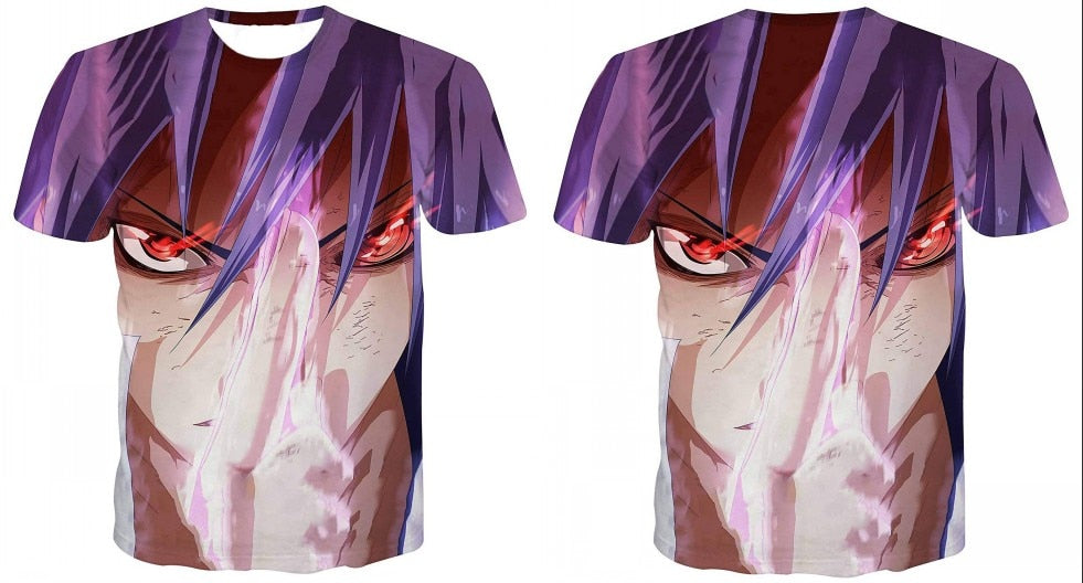 Naruto 3D T Shirt Men/women Uchiha Itachi Sasuke Kakashi Gaara Japan Anime Funny Tees Top Summer Fashion Tshirt Casual T-shirt | Vimost Shop.