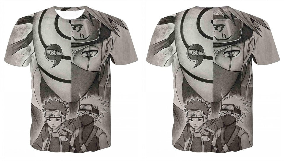 Naruto 3D T Shirt Men/women Uchiha Itachi Sasuke Kakashi Gaara Japan Anime Funny Tees Top Summer Fashion Tshirt Casual T-shirt | Vimost Shop.