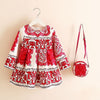 Princess Girls Dress  Children Christmas Dress with Bag Printed Kids Dresses for Girls Clothing | Vimost Shop.