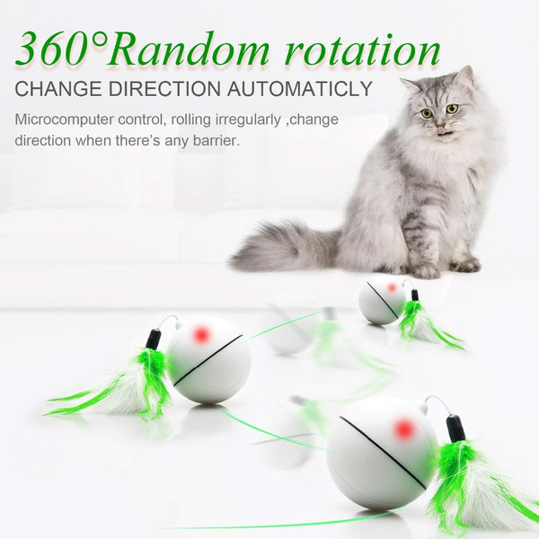 Explosive Cat Jumping Ball Electric Pet LED 360 Rotation Flash Ball Funny Toy Home Pet Dog Cat Interactive Laser Ball Light Toys | Vimost Shop.