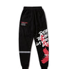 Sweatpants Cool Letter Print Pants Men Harajuku Patchwork Ribbon Harem Pants Streetwear | Vimost Shop.